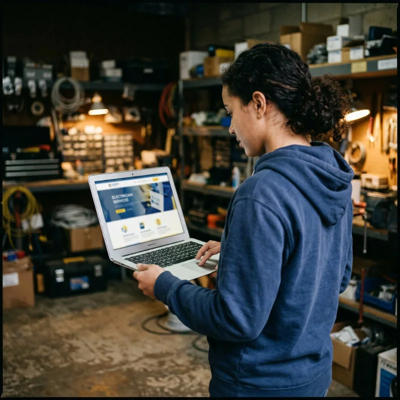 Electrician Services Website Design