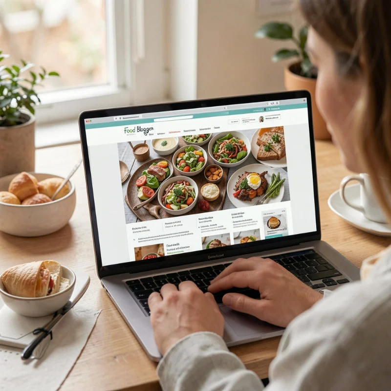 Food Blogger Website Design