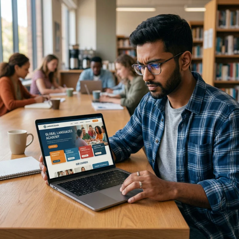 Language School Website Design