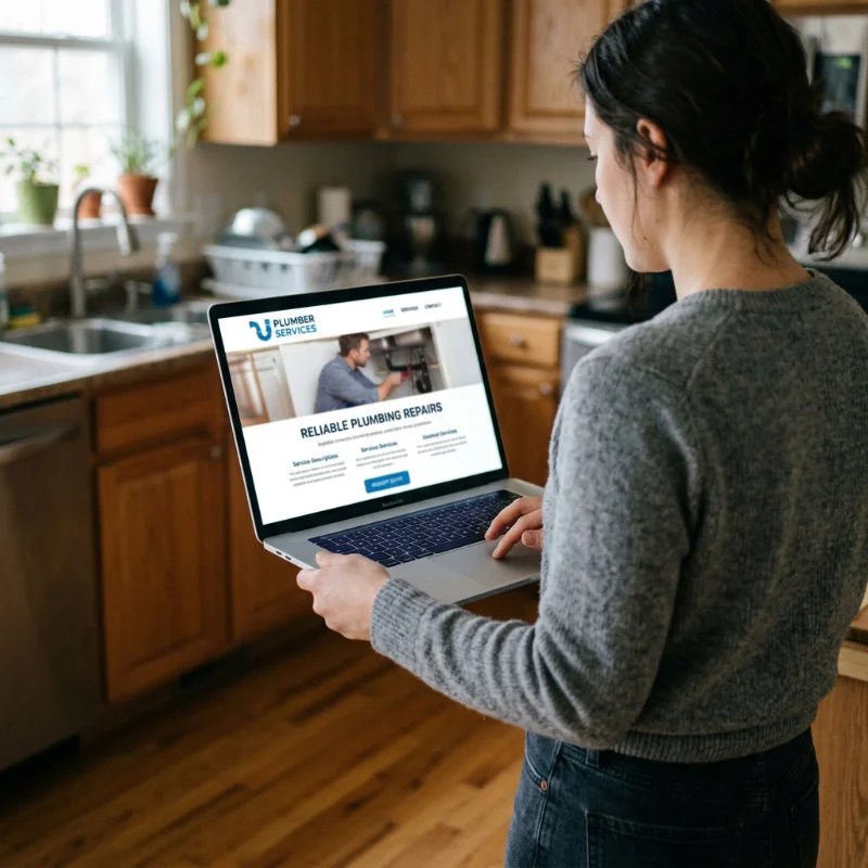 Plumber Services Website Design