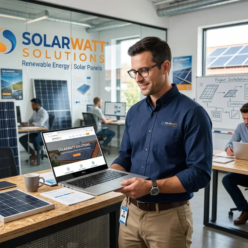 Solar Company Website Design