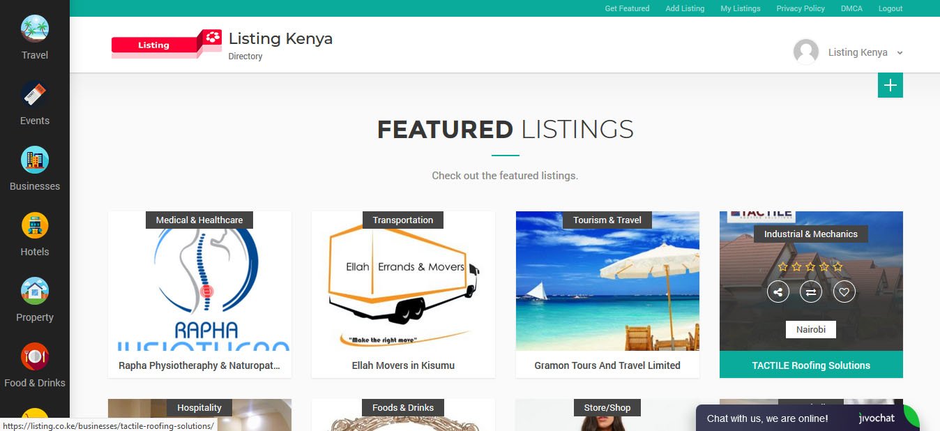 Listing Kenya