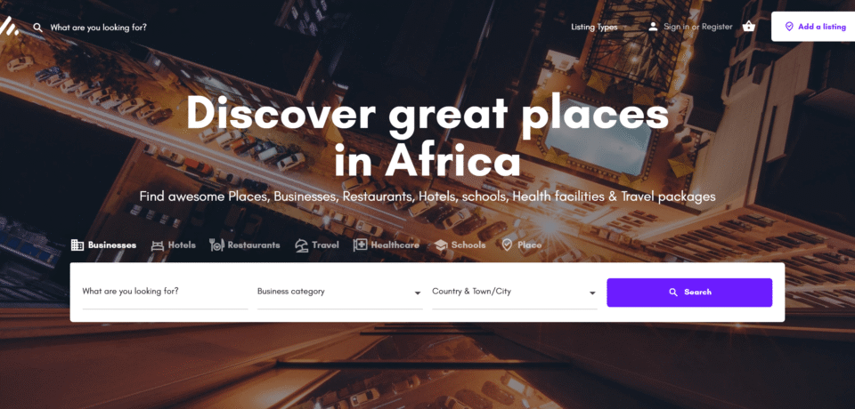 Listing africa