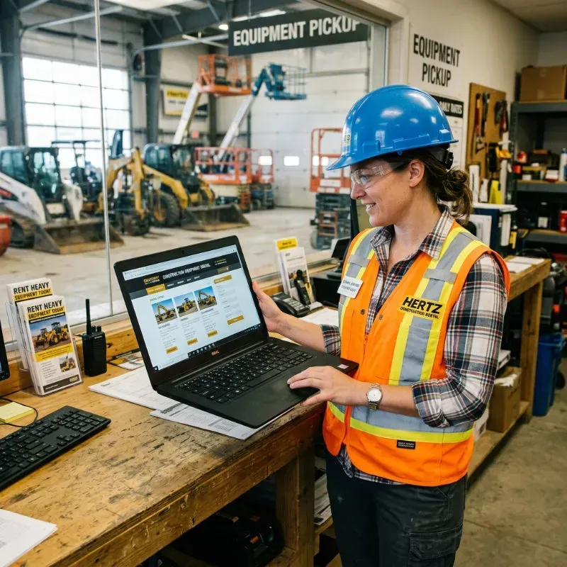 Construction Equipment Rental Web Design