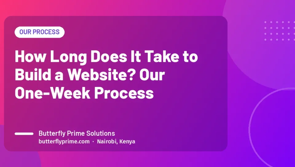 How Long Does It Take to Build a Website? Our One-Week Process How Long Does It Take to Build a Website? Our One-Week Process