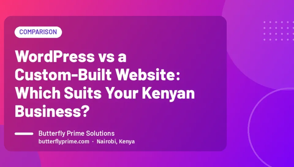 WordPress vs a Custom-Built Website: Which Suits Your Kenyan Business?